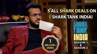 5 All Shark Deals! | Shark Tank India S01 & S02 | Compilation