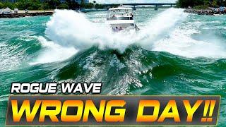 BOATS IN WAVES YOU WON'T BELIEVE! HAULOVER INLET WORST MOMENTS ! BOAT ZONE