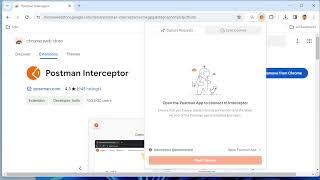 How to download Postman Interceptor as Chrome extension? #postman #backend #api