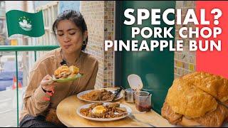 Pineapple Pork Chop Bun 豬扒菠蘿包 with peanut butter!? (Macau Food) | Try La!