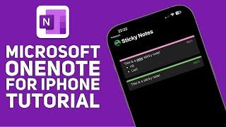 Microsoft OneNote for iPhone Tutorial