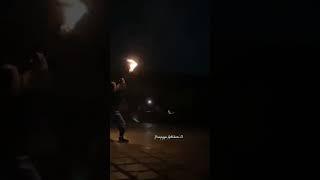 Fired dance #fireworks #travel #culture #tradition #firedance #tharu #chitwan #tharuculture #vlog