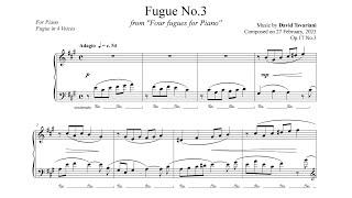 Fugue in A (Op.17 No.3) By David Tsvariani