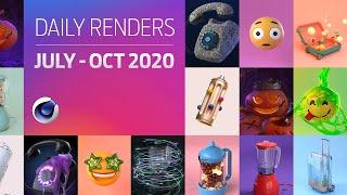 C4D Daily Render Compilation - July-Oct 2020