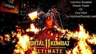 Mortal Kombat 11 Ultimate - Valentine Scorpion Klassic Tower On Very Hard No Matches/Rounds Lost