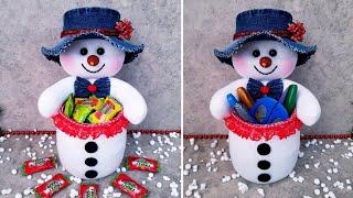 A Great Gift/Snowman Candy Bowl and Pencil Holder