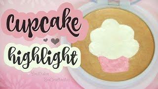 DIY Cupcake Highlighter Makeup | SoCraftastic