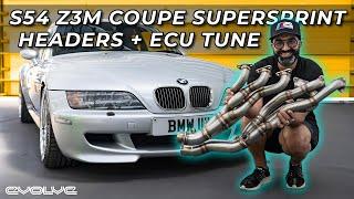 How much power do Supersprint Exhaust Headers make on an S54 Z3M Coupe? Install + Dyno Testing