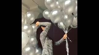 Beautiful Girl Stabbing Balloons After the Event