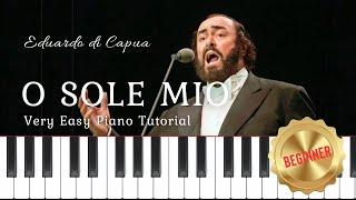 O Sole Mio - Very Easy Piano Tutorial + FREE  Sheet Music