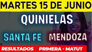 Quinielas Primera y matutina de Santa fé y Mendoza Martes 15 de Junio