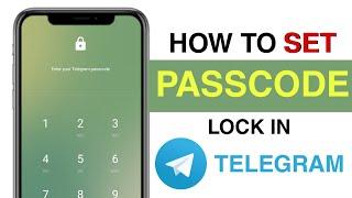 How to SET PASSCODE LOCK in TELEGRAM APP | Step by Step