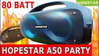 КОЛОНКА HOPESTAR A50 PARTY 80 ВАТТ STEREO⭐ОБЗОР | Распаковка | Инструкция 