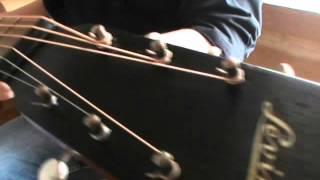 Vintage 1934 parlor guitar, LEVIN model # 267.
