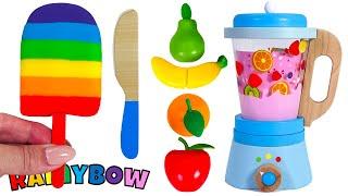 Creating & Making a Play Doh Rainbow Popsicle