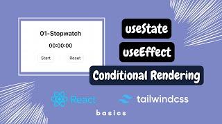 01. Stopwatch/Count-Up Timer || Learn React Through Mini Projects