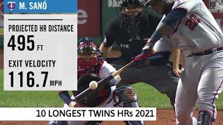 10 Longest Twins Home Runs Of 2021 | Minnesota Twins Highlights