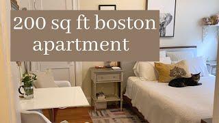 boston studio apartment tour (200 sq ft)