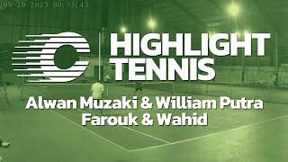 FUN TENNIS Alwan Muzaki & William Putra VS Farouk & Wahid