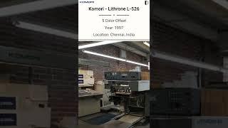 Used Komori - Lithrone L-526 Offset Press for SALE