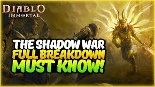 Become An Immortal! Everything You Need To Know About The Shadow War! Diablo Immortal Guide