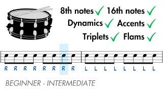 10-Minute Snare Drum Warm Up!