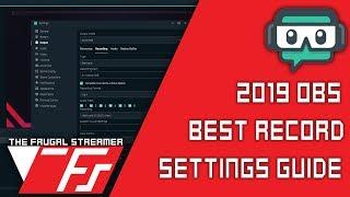 SLOBS/OBS Studio - Best Record Settings 1080p /60 No Lag New NVENC