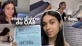 vlog | jornada de estudos OAB | primeira fase: rotina e desabafos #1fase