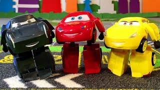 Cars 3 Transformers Toys Lightning McQueen Jackson Storm Cruz Ramirez Cartoon for Kids