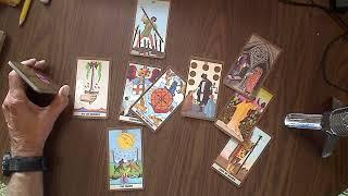 Sample Celtic Cross Tarot reading using the Golden Rider deck