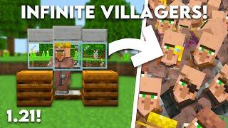 Minecraft EASY Infinite Villager Breeder in Bedrock 1.21 (MCPE/Xbox/PS4/Nintendo Switch/Windows10)