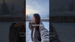 living in Alaska with minimal daylight and negative temps
