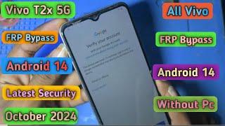 Vivo T2x 5g FRP Bypass Android 14 Latest Security August 2024 | Vivo T2/T2X Frp Bypass Without pc