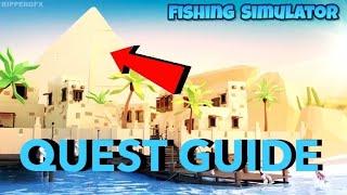 How to complete the pyramid  quest - ROBLOX Fishing Simulator (Update 8/9) *GUIDE*