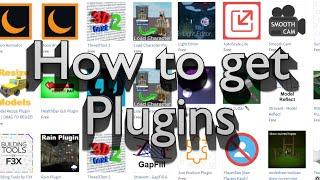 How to Get Plugins and Manage them in Roblox Studio | 2021