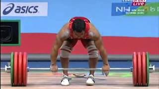 2009 World Weightlifting 77 Kg Clean and Jerk.avi