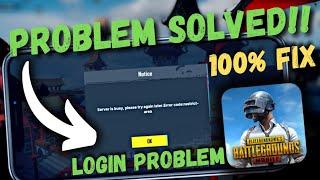 SERVER IS BUSY PLEASE TRY AGAIN LATER ERROR CODE RESTRICT AREA PUBG MOBILE||PUBG SERVER IS BUSY