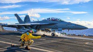 Why US Navy Gets DANGEROUSLY Close During Fighter Jet Takeoffs?