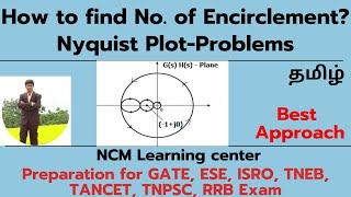 Number of Encirclement Calculation - Nyquist Stability Criterion - Control System -Tamil - NCM