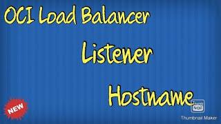 OCI LOAD BALANCER!