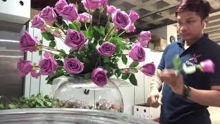 How to make easy step nice round flower arrangement #floraldesigner Vlog