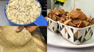 Super Healthy, Guilt-free Oats Chinchin | How To Make Chin-chin With Oats | Weight-loss Recipe