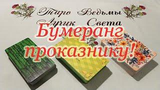 Бумеранг проказнику. За дело! Общий расклад.