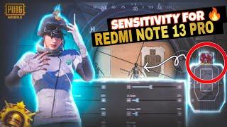 Redmi Note 13 Pro 5G Pubg Controls & Sensitivity | 5 Finger Full Gyroscope | BGMI