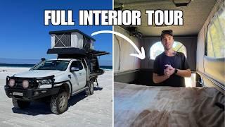 TOMMY CAMPER INTERIOR TOUR (Kitchen, Storage, Bedroom and Living Area)