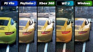 NFS Most Wanted (2012) |  PS Vita - PS3 - Xbox 360 - Wii U - PC | Graphics Comparison