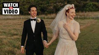 Yellow Wiggle Emma Watkins shares stunning wedding photos