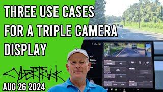 Three Use Cases for a Triple Camera Display on the Cybertruck