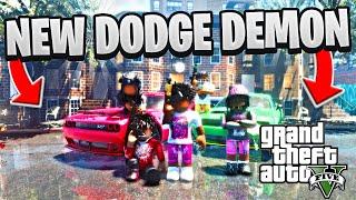 SLIDING IN THE NEW DODGE DEMON IN THIS BRONX ROBLOX HOOD GAME WITH MY GANG