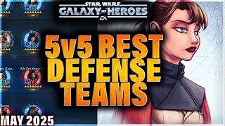 BEST 5v5 DEFENSE TEAMS (May 2025) #starwars #galaxyofheroes #grandarena #gac #swgoh
